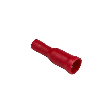 Remington Industries Bullet Terminal, PVC Insulated, Red, 10 PK FRD1.25-156-10